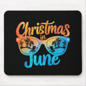 Weihnachten im Juni Sonnenbrille Funny Summer Vaca Mousepad (Vorne)