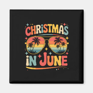Weihnachten im Juni Sungles Retro Sommerurlaub Xm Magnet