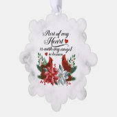 Weihnachten im Kardinal Ornament Karte (Linke Ecke)