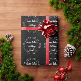 Weihnachten im Kohlebergbau Geschenkpapier