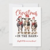 Weihnachten im Kuhstall Einladung (Vorderseite)