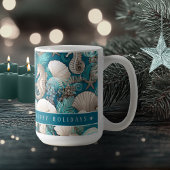 Weihnachten im küstennahen Seepferd Muster#4 ID100 Kaffeetasse