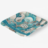 Weihnachten im küstennahen Seepferd Muster#4 ID100 Pappteller (Gewinkelt)