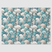 Weihnachten im küstennahen Seepferd Muster#4 ID100 Seidenpapier (Vorderseite)