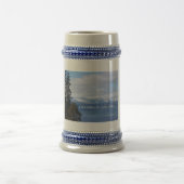 Weihnachten im Lake Tahoe Beer Stein Bierglas (Mittel)