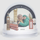 Weihnachten im Londoner Keepake-Foto Schneekugeln (Vorderseite)