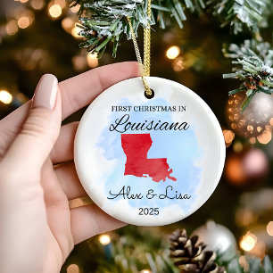 Weihnachten im Louisiana Staat Ornament