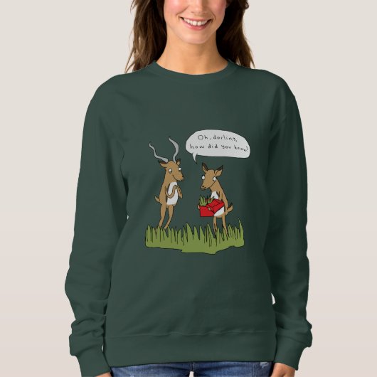 Weihnachten im lustigen Safari-Pullover Bushs | Sweatshirt (Vorderseite)