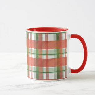 Weihnachten im Madras-Karo Tasse