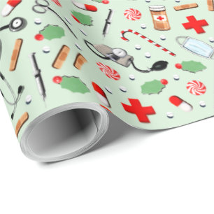 Weihnachten im medizinischen Bereich Geschenkpapier