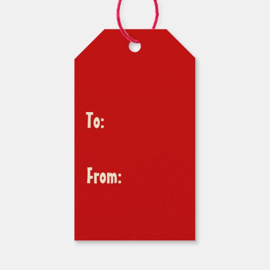 Weihnachten im Mittelalter Retro Merry und Bright  Geschenkanhänger (Rückseite)