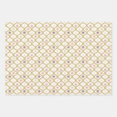 Weihnachten im Mittelalter Schneeflocken Geschenkpapier Set (Vorderseite 2)