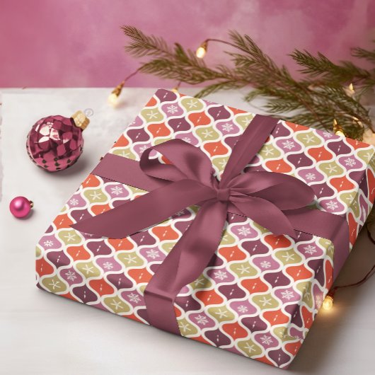 Weihnachten im Mittelalter Schneeflocken Geschenkpapier Set