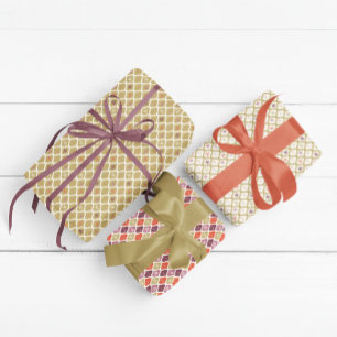 Weihnachten im Mittelalter Schneeflocken Geschenkpapier Set