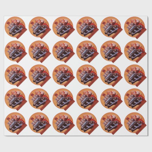 Weihnachten im Mopar Geschenkpapier (Flach)