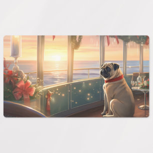 Weihnachten im Mops - Feierliche Hochzeit Etiketten