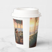 Weihnachten im Mops - Feierliche Hochzeit Pappbecher (Rechts)