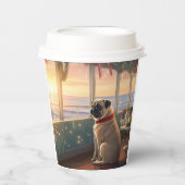 Weihnachten im Mops - Feierliche Hochzeit Pappbecher (Vorderseite)