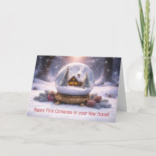 Weihnachten im neuen Zuhause Erste oder 1. Weihnac Karte