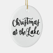 Weihnachten im Ornament-See Keramik Ornament (Rechts)