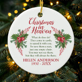 Weihnachten im Paradies Foto Keramik Ornament