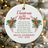 Weihnachten im Paradies Foto Keramik Ornament