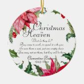 Weihnachten im Paradies-Foto Keramik Ornament (Vorne)