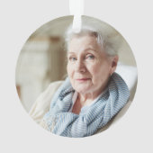 Weihnachten im Paradies-Foto Ornament (Rückseite)