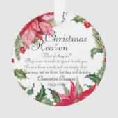 Weihnachten im Paradies-Foto Ornament (Vorderseite)