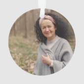 Weihnachten im Paradies Gedicht Gedenkstätte Foto  Ornament (Rückseite)