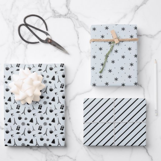 Weihnachten im Pariser Koordinierungsverfahren Geschenkpapier Set (Vorderseite)