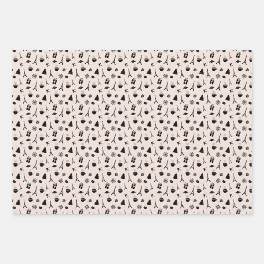 Weihnachten im Pariser Koordinierungsverfahren Geschenkpapier Set (Vorderseite)