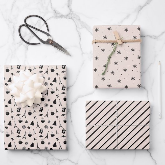 Weihnachten im Pariser Koordinierungsverfahren Geschenkpapier Set (Vorderseite)