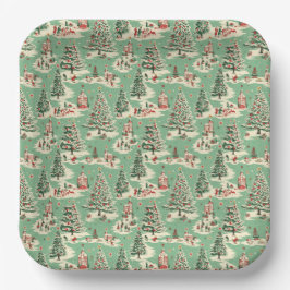 Weihnachten im Park Pappteller