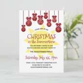 Weihnachten im Party der Sommerzeit-GRILLEN Einladung (Stehend Vorderseite)