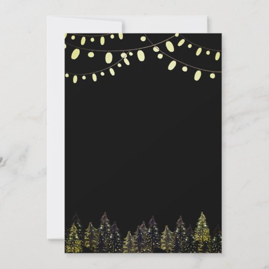 Weihnachten im Pinienwald Einladung (Rückseite)