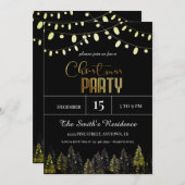 Weihnachten im Pinienwald Einladung (Vorne/Hinten)