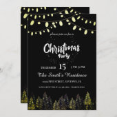 Weihnachten im Pinienwald Einladung (Vorne/Hinten)