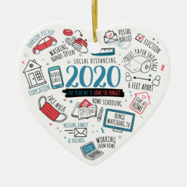 Weihnachten im Quarantäne Funny 2020 Keramik Ornament