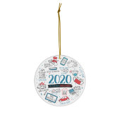 Weihnachten im Quarantäne Funny 2020 Keramik Ornament