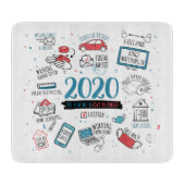 Weihnachten im Quarantäne Funny 2020 Schneidebrett (Vorderseite)