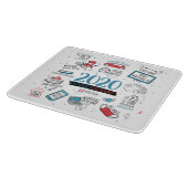 Weihnachten im Quarantäne Funny 2020 Schneidebrett (Ecke)