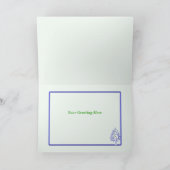 Weihnachten im Rahmen eines grünen (breiten) Fotos (Innenseite)