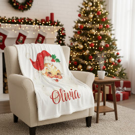 Weihnachten im Retro Santa Claus Custom 1950 Vinta Sherpadecke