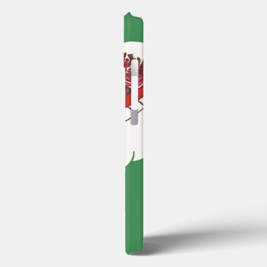 Weihnachten im Retro Santa Claus Sleigh Case-Mate iPhone Hülle (Rückseite / Links)