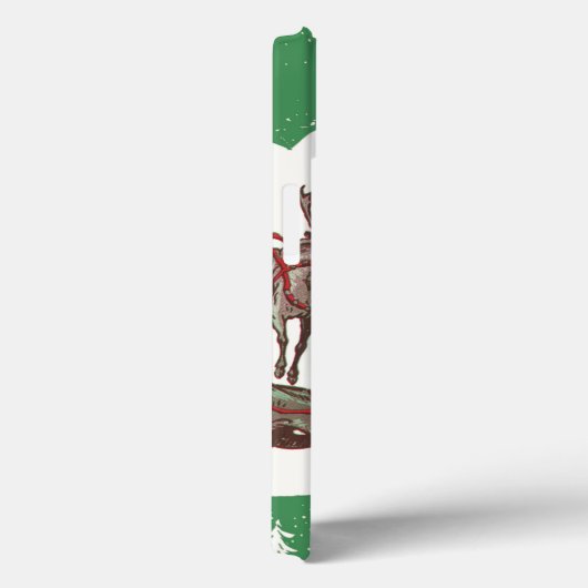 Weihnachten im Retro Santa Claus Sleigh Case-Mate iPhone Hülle (Rückseite / Rechts)