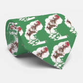 Weihnachten im Retro Santa Claus Sleigh Krawatte (Gerollt)