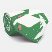 Weihnachten im Retro Santa Claus Sleigh Krawatte (Gerollt)