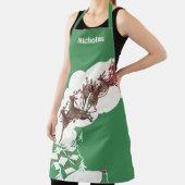 Weihnachten im Retro Santa Claus Sleigh Schürze (InSitu)