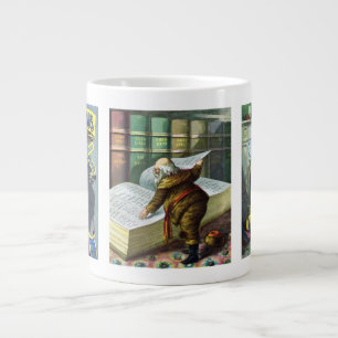 Weihnachten im Retro-Stil, der Nikolaus und sein W Jumbo-Tasse